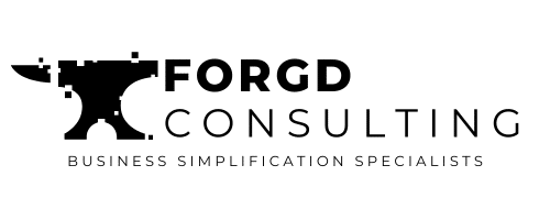 Forgd Consulting logo text only in black